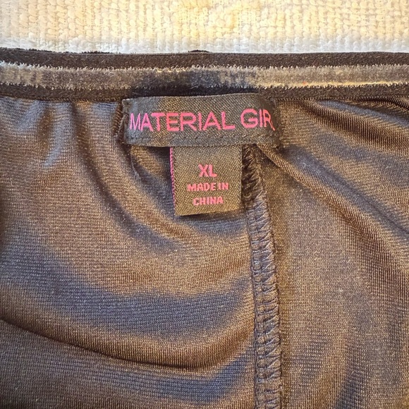 Material Girl Black Velvet Dress with Silver Dots - Picture 6 of 7